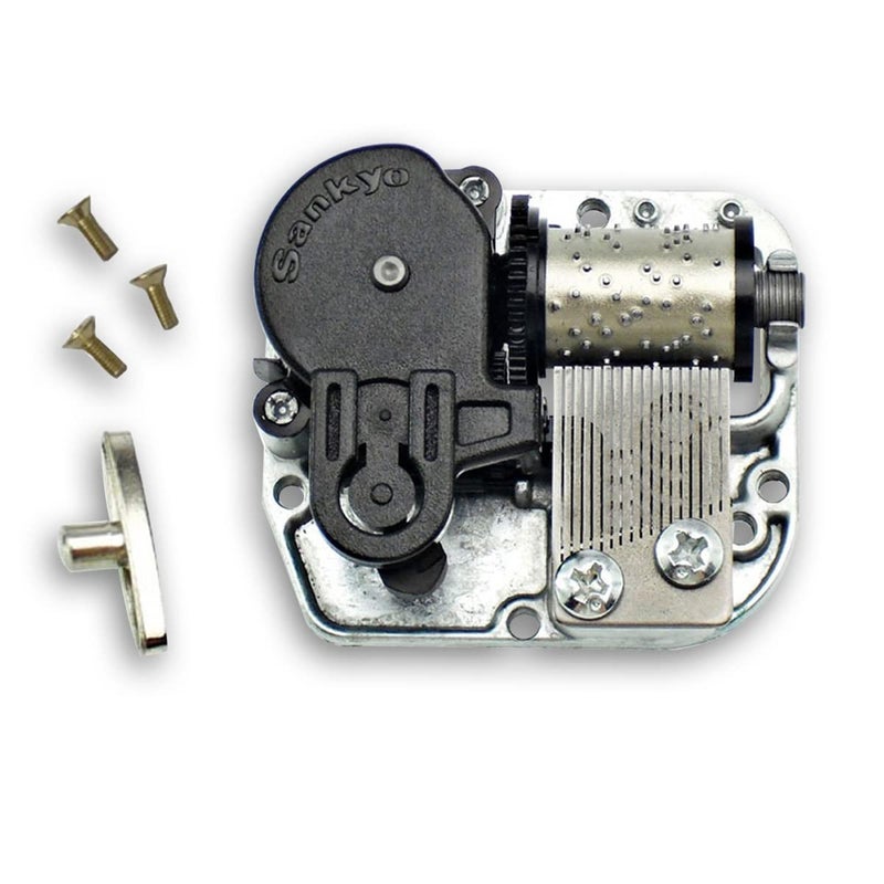 BinkeGG Music Box Spare Part Grey Wind Up Sankyo Musical Movement for DIY Music Boxes (60 Tunes Option) (Romeo and Juliet (A time for us)) - Image 2